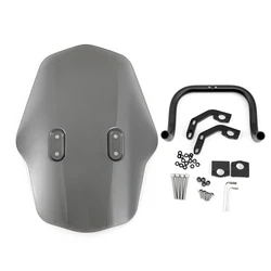 22MM/25MM/28MM Handlebar Windscreen For Yamaha XTZ-150 YS250 XV 250 Windshield With Bracket Kits For Honda CMX500 VTX1800C CB600