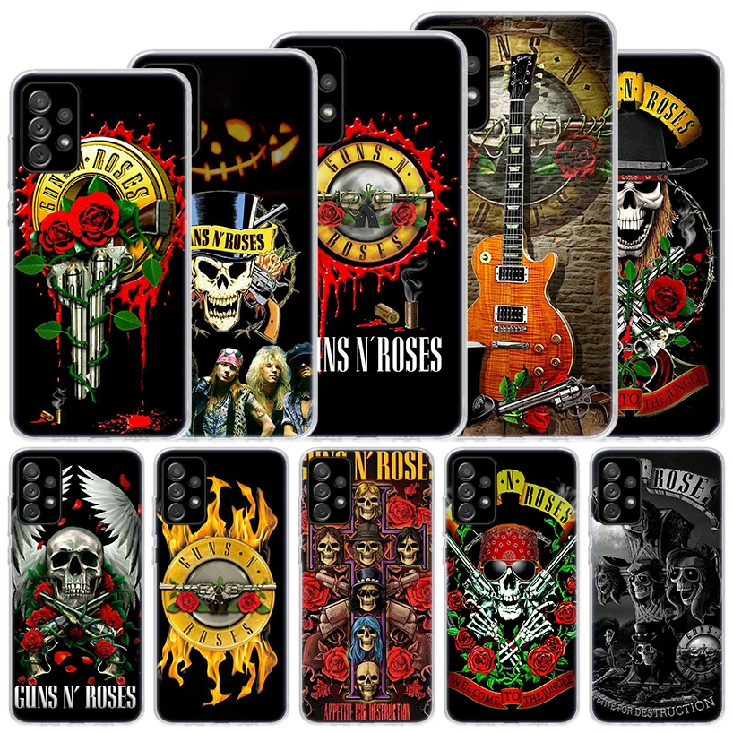 Guns N Roses Good Time Soft Case For Samsung Galaxy A15 A14 A13 A12 A55 A54 A53 A52 Phone Cover A35 A32 A33 A25 A23 A22 A05S A04