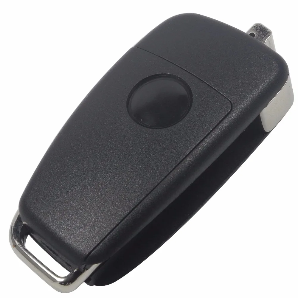 jingyuqin 10pcs/lot For AUDI A2 A3 A4 A6 A6L A8 TT Without Blade Folding Flip Remote KD VVDI Car Key Shell Case 3 Button Case