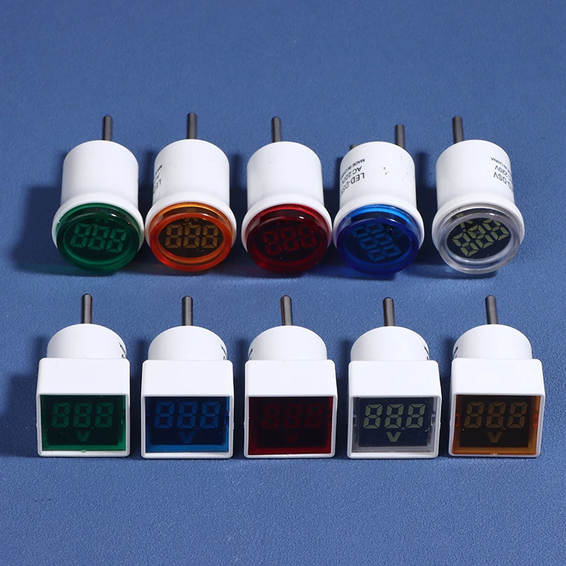 1 Pc Square Digital Voltages Indicates AC220V/230V Home Circuit Tester Simple Installs Universal Home AC Voltage Meter