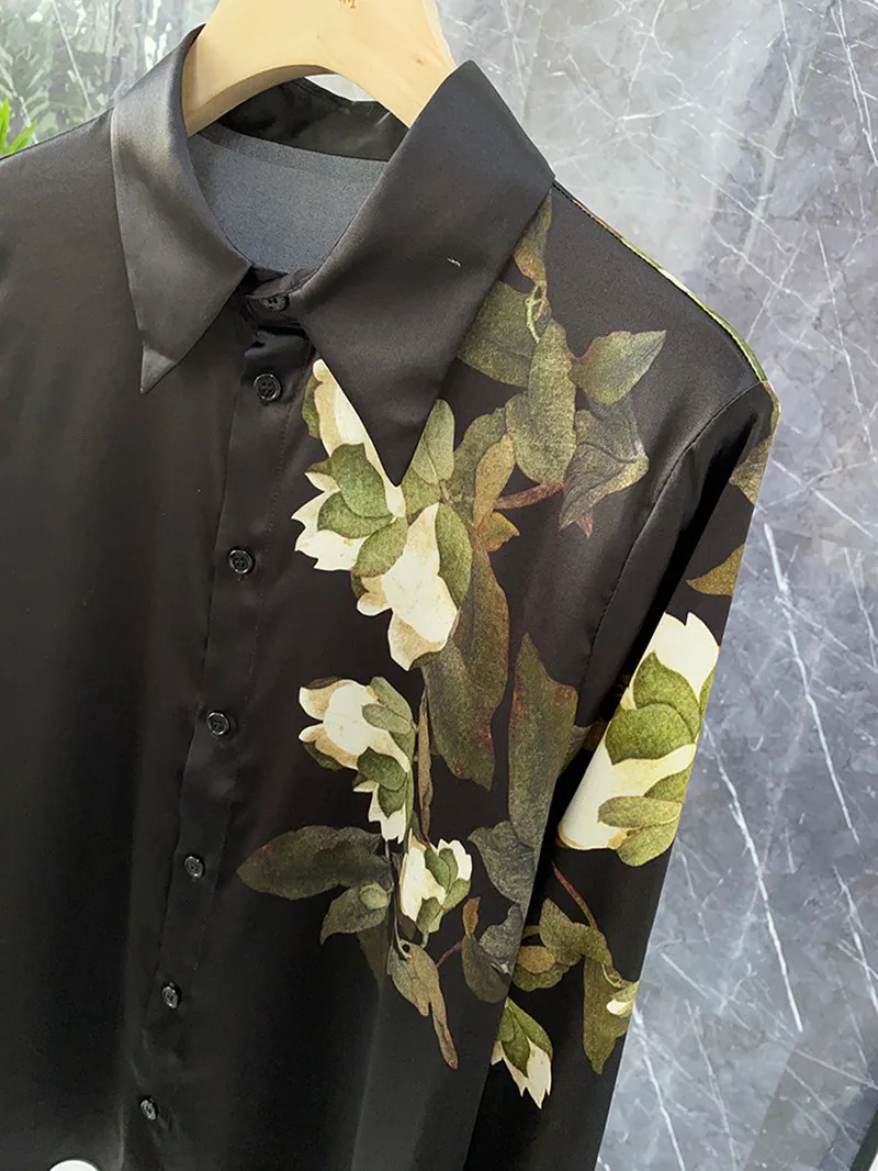 FANIECES Black Satin Women Shirt Long Sleeve Spring Autumn Slim Blouse Office Ladies Tops Blusas Para Mujer shirts and blouses