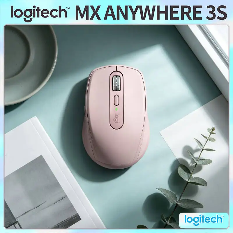 Office MX Anywhere 3S - 8000 DPI, 3-Device Bluetooth, Fast Charge, Perfect for Tea House Desk & Daily Routine Work