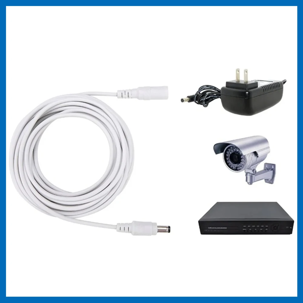 DC 12V Power Adapter Extension Cable 3M/5M/10M/15M/20M/30M DC Male Female Connector Power Extend Cord For Security CCTV Camera