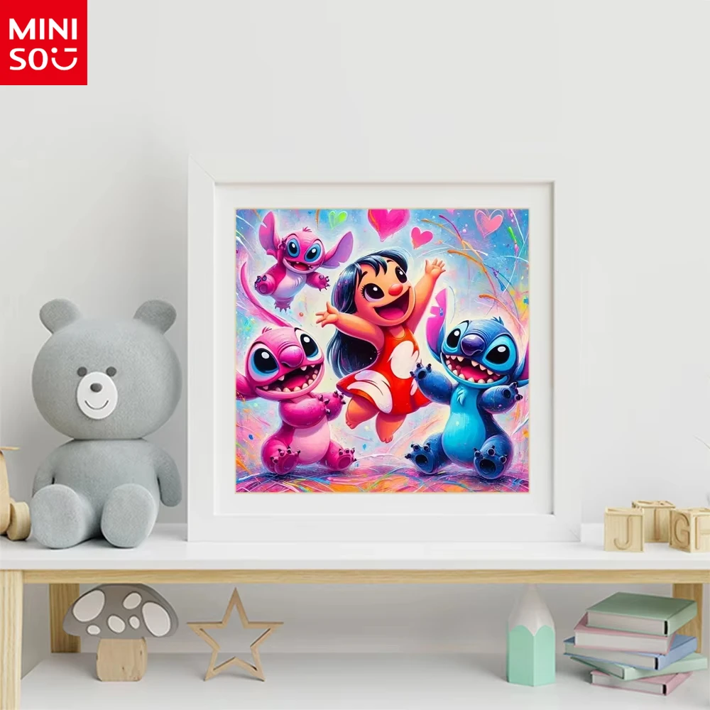 

MINISO Disney DIY цифровая картина маслом Лило новый продукт для девочек подходит для начинающих мультфильм животных любителей рукоделия