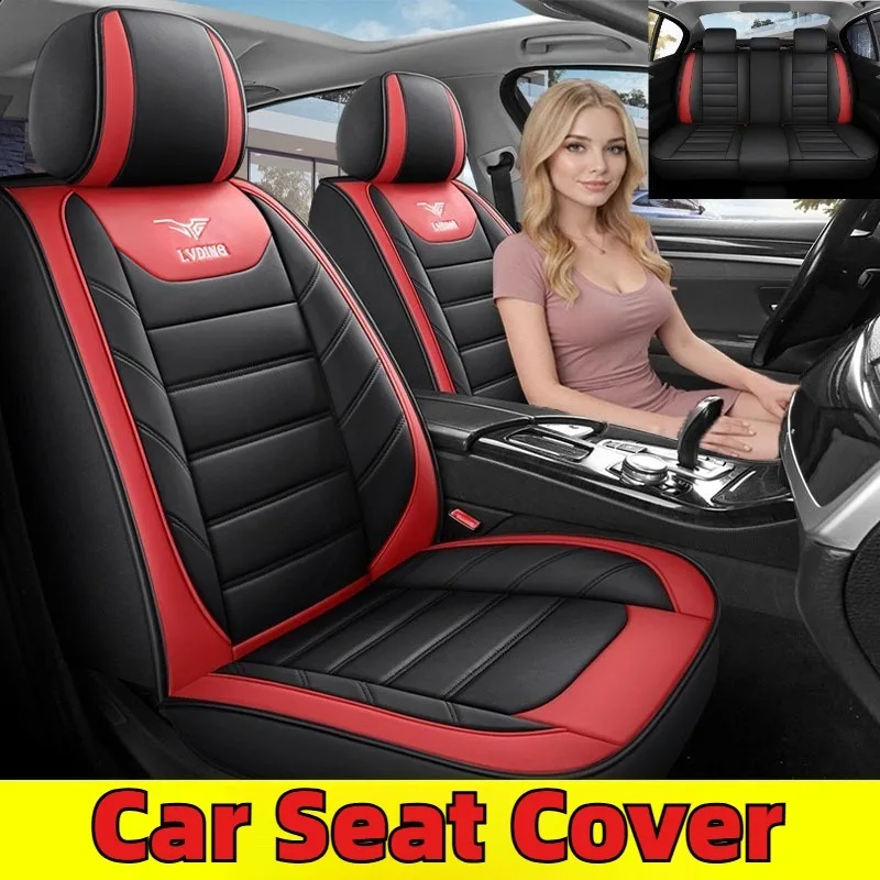 

Front Car Seat Covers Leather Water Proof Seat Protector Universal fit for Most Cars SUVs and Trucks Black