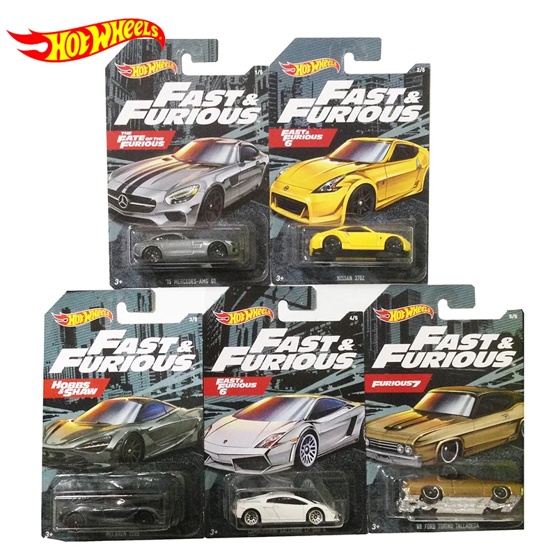 Hot Wheels originali 1:64 Car Fast and Furious Movie Collector Edition Diecast 1/64 Alloy Model Car Kids Forza Toys regali per ragazzi