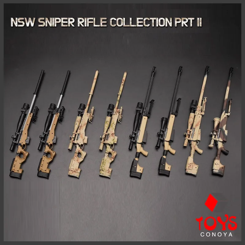 In Stock Easy&Simple 06041A/B/C/D 1/6 NSW Sniper Rifle Collection PrtⅡWeapon Accessories Fit 12