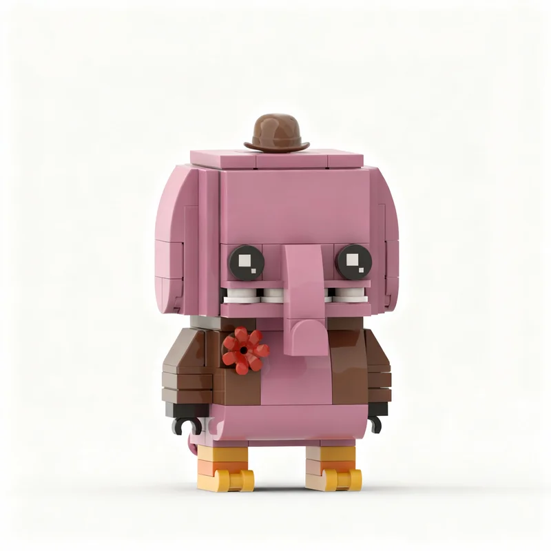 131pcs MOC Bing Bong Brickheadz Model Building Blocks Construction Toy Christmas Gifts DIY Creative Idea Education Birthday
