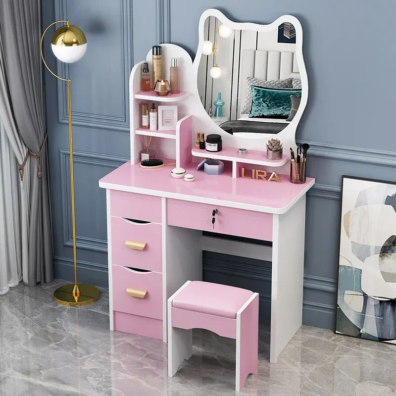 Dressing Table Vanity Girls Classic Dressing Table Mirrors Modern Chest Drawers Things Meuble De Chambre Furniture Vanity