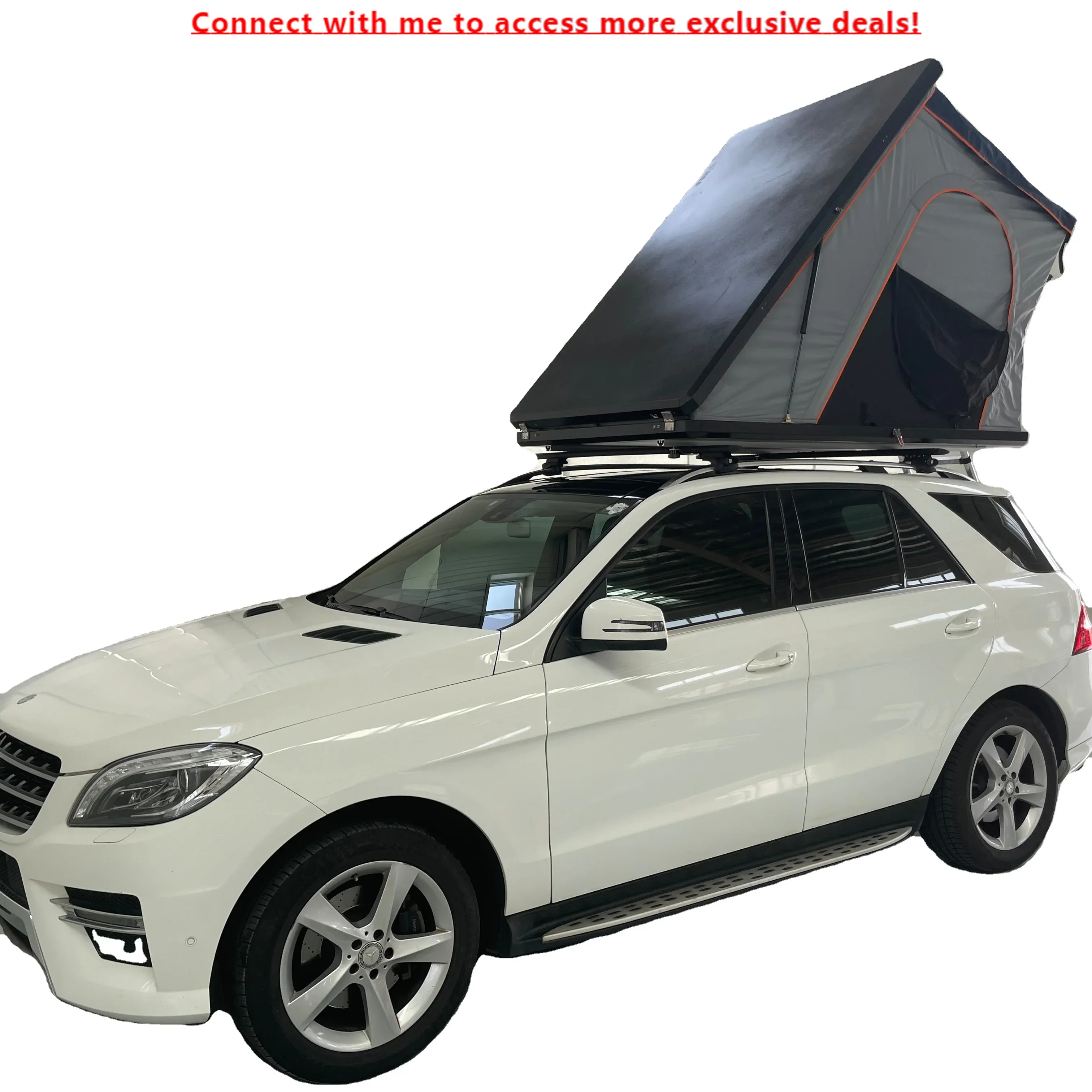 

Roof Tent Hydraulic Fully Automatic Car SUV Outdoor Road Trip Camping Aluminum Alloy Car Tent