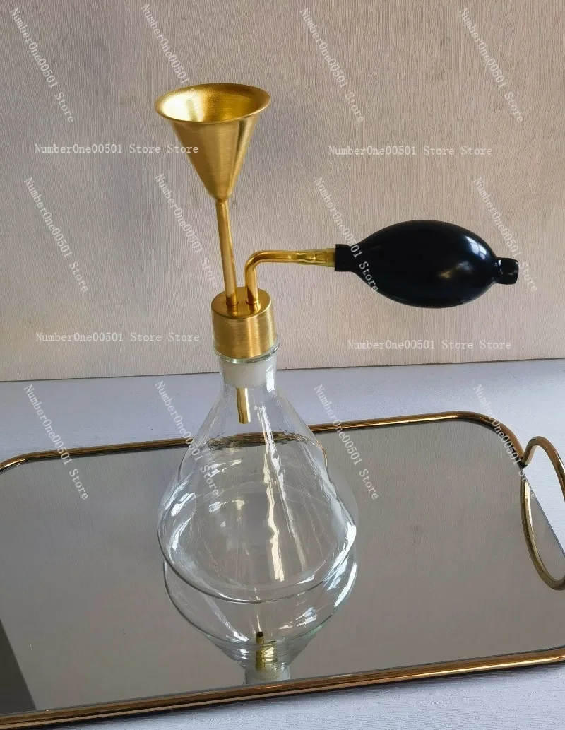 Glass creative custom scent bottle SPA spa brass scent instrument Baijiu essential oil perfume scent coffee beans