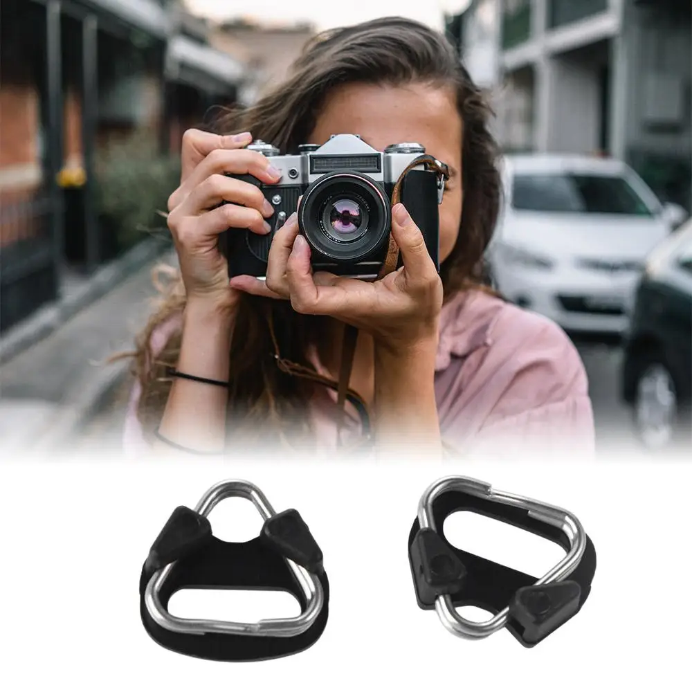 2Pcs for DSLR Shoulder Strap Camera Buckle Belt Hook Camera Camera Lug Ring Triangle Split Ring Camera Triangle Ring
