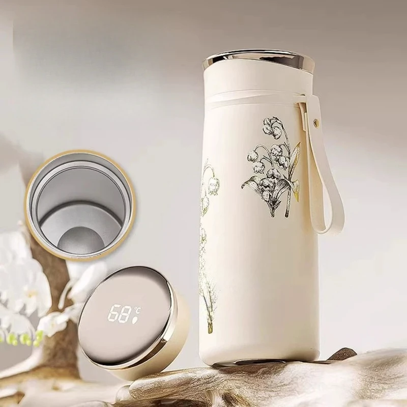 Smart thermos cup women's Valentine's Day high-value birthday gift water cup girl