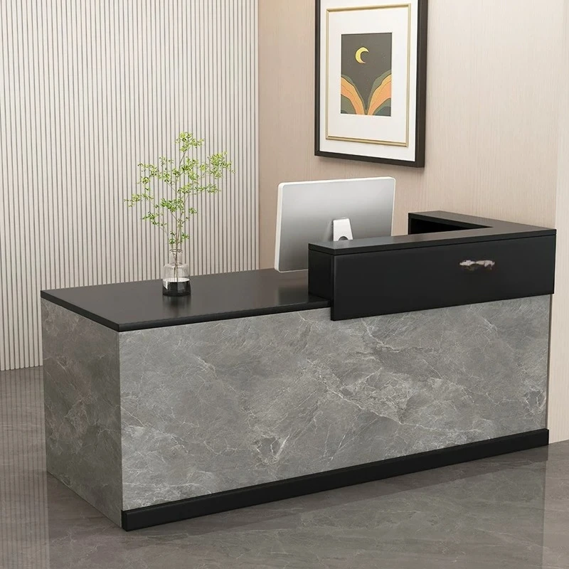 Checkout Luxury Reception Desk Clinical Service Front Minimalist Reception Desk Medical Modern Counter Empfangs Theke Furniture
