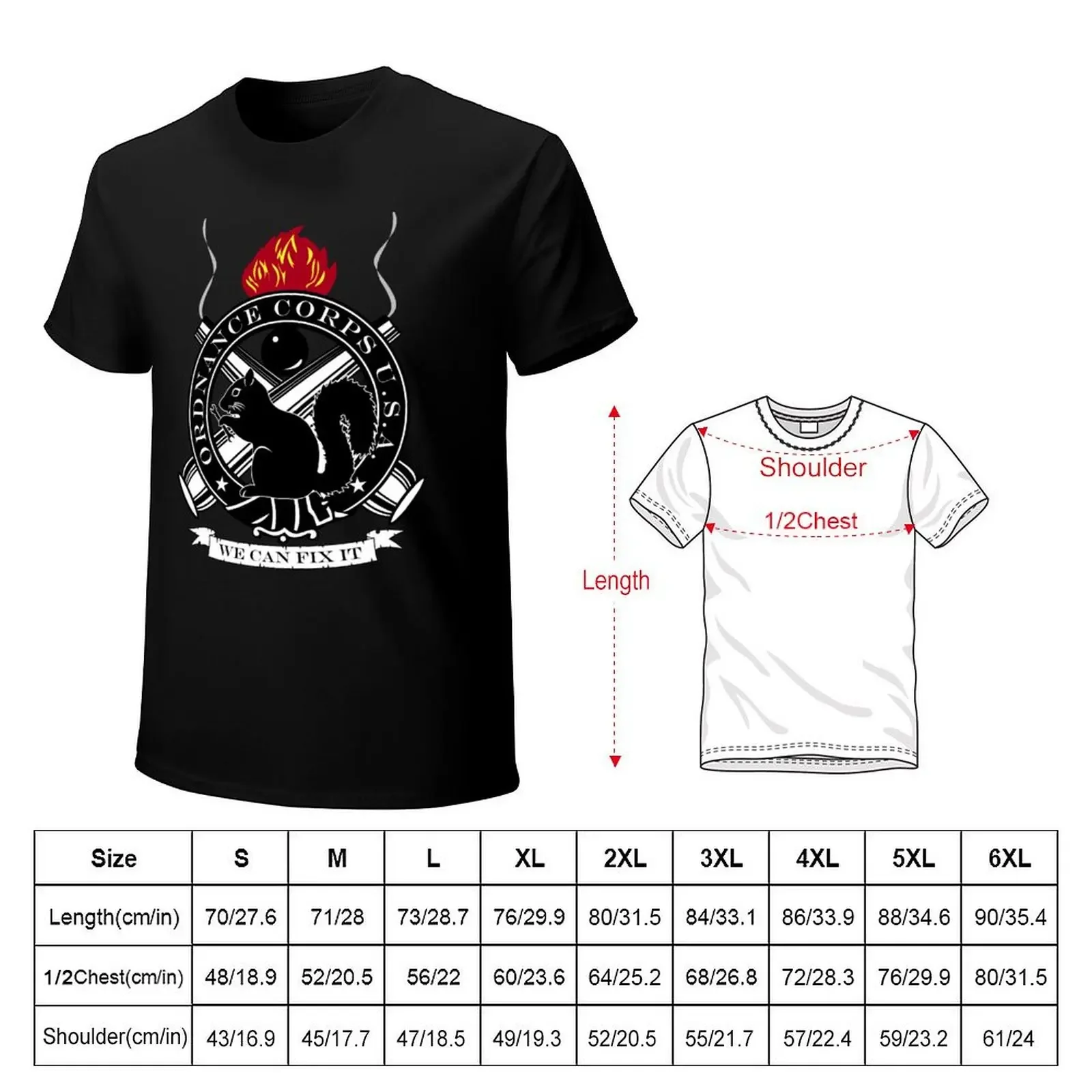 Secret Squirrel Ordnance Corps T-Shirt anime clothes boys animal print quick-drying mens t shirts pack