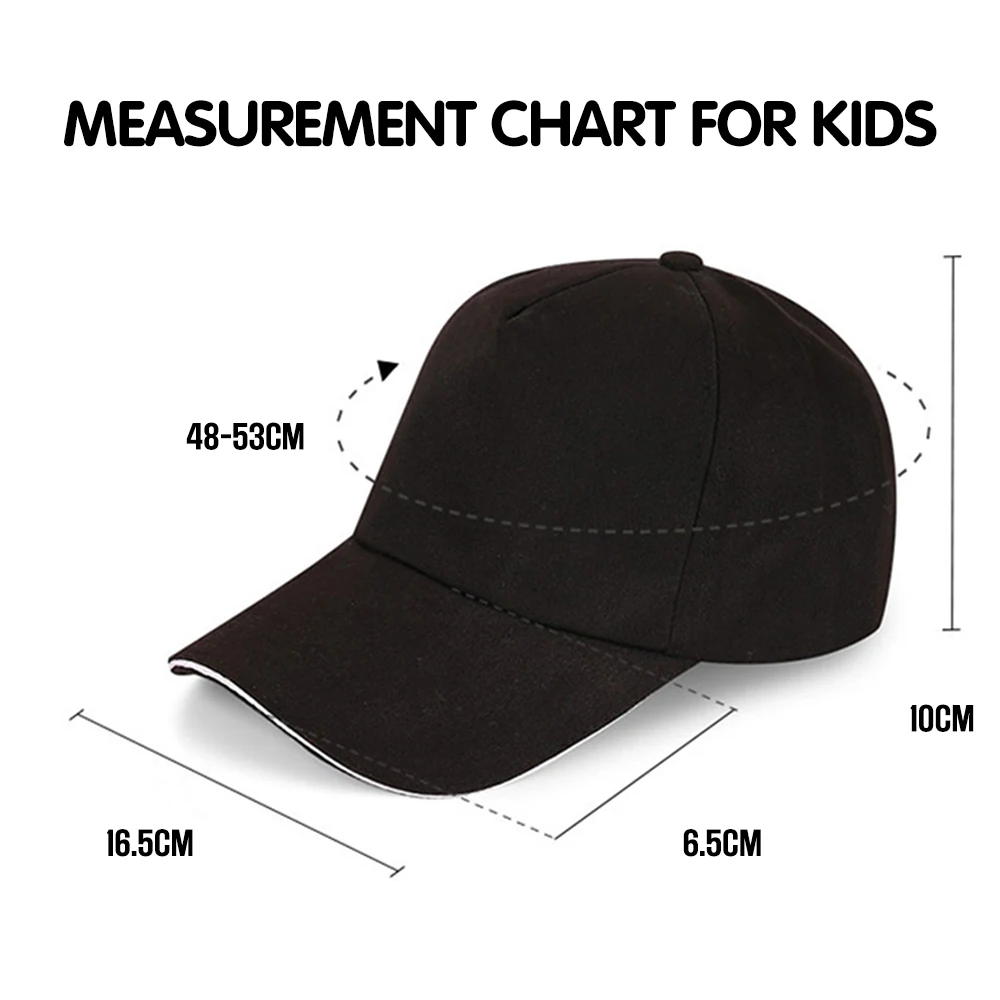 Kids Hat with Classic Small A4 Logo Boys Girls Fashion Peaked Cap Sunhat with Vlad A4 Bymaga Logo