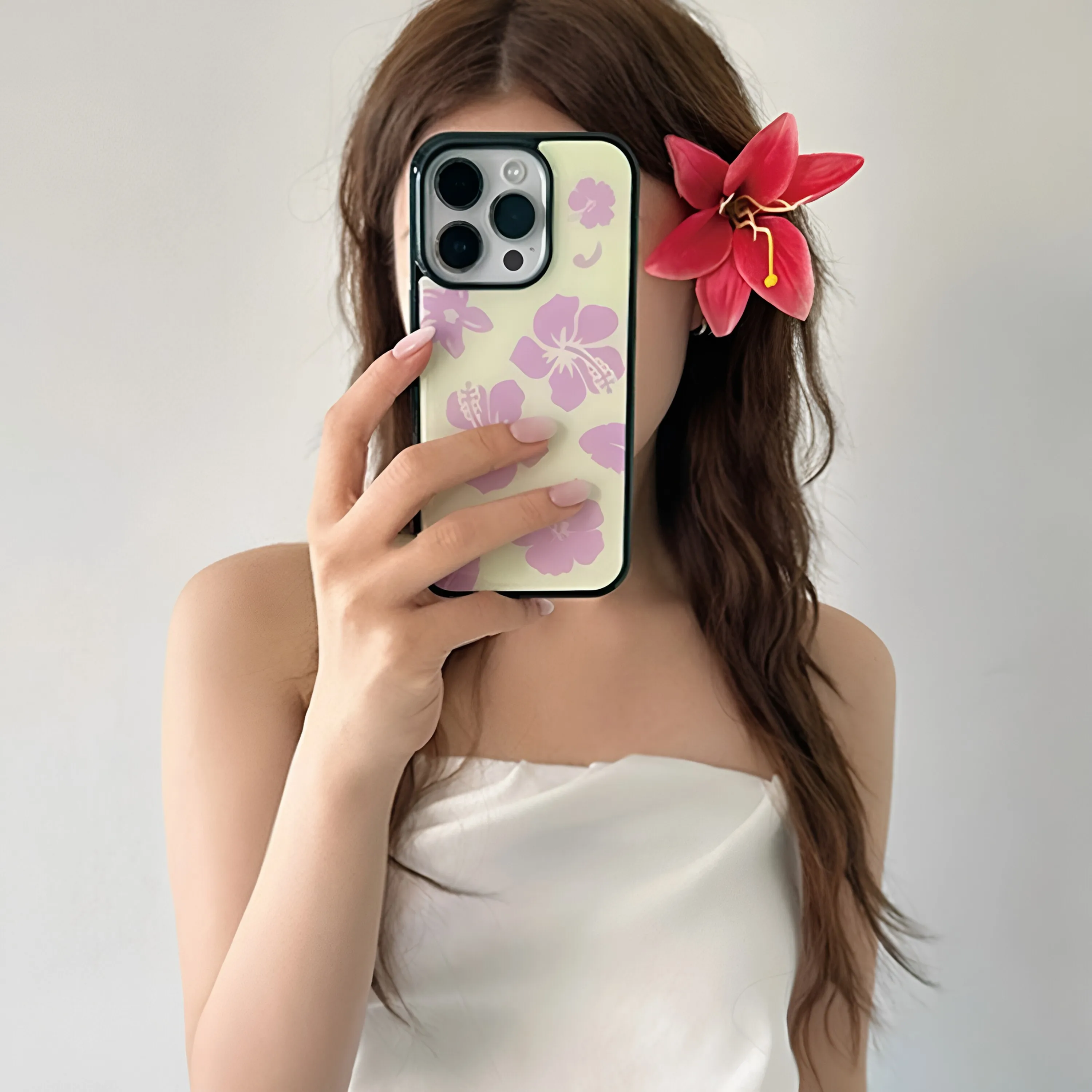 غطاء هاتف كوري عصري بتصميم زهر - مراجعة Phone Cases Girls وسعره