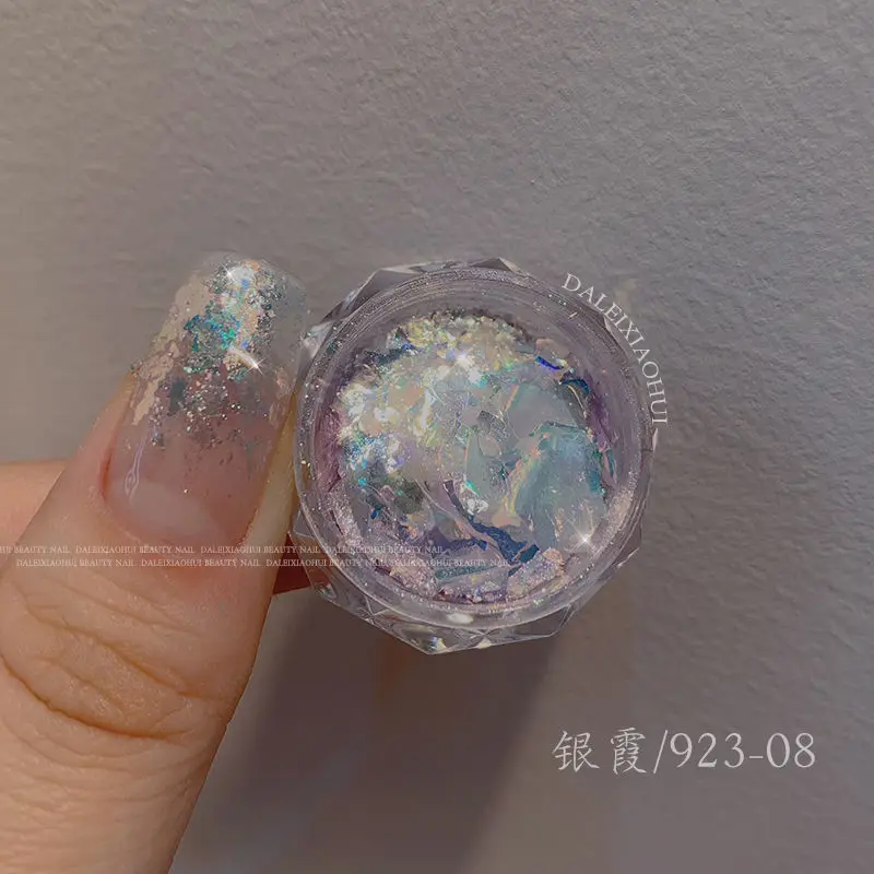 1 scatola ad alta visibilità Aurora opale polvere specchio nastro accessori per unghie decorazione floreale per unghie 3D unghie fai da te arte salone per unghie