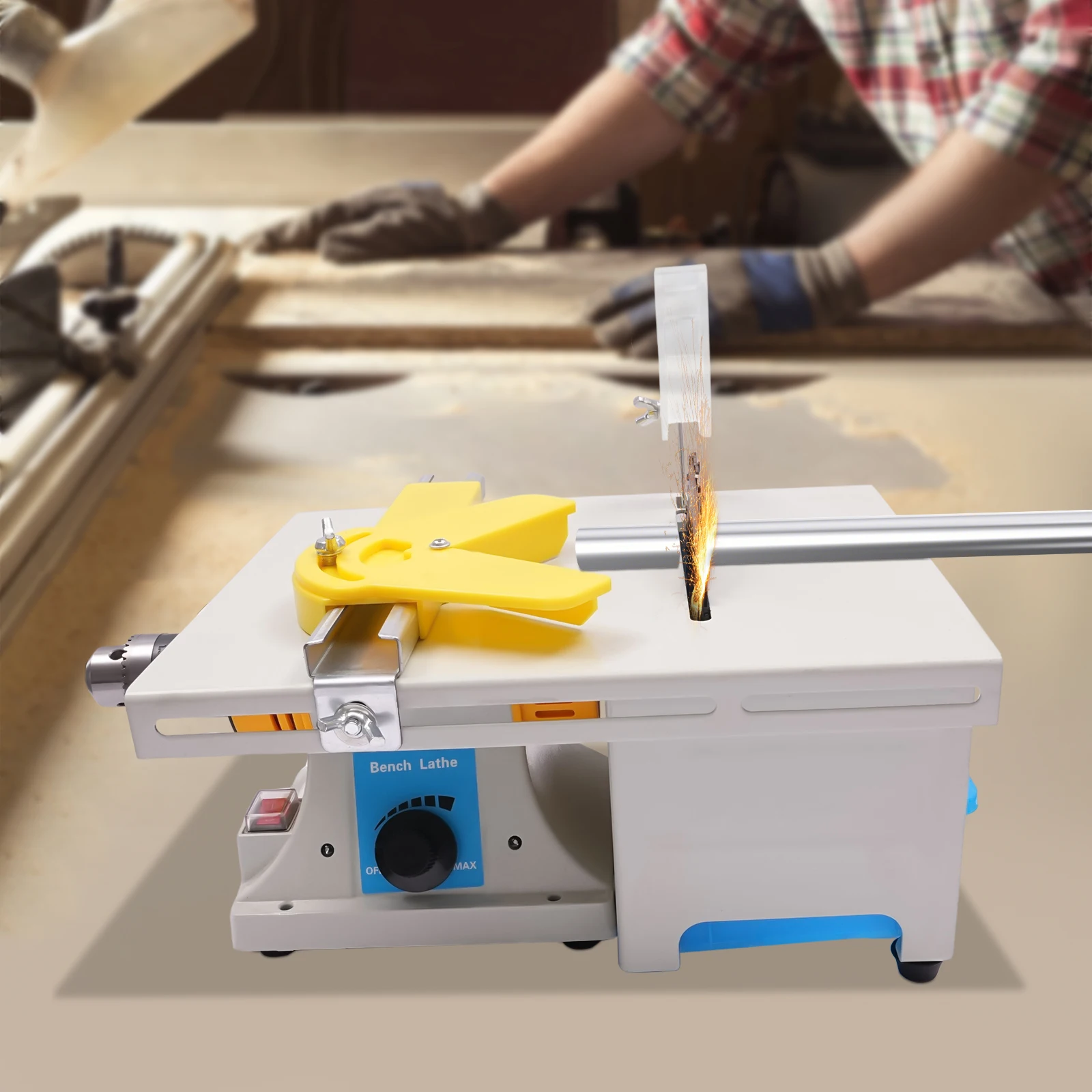 

Powerful Table Saw - Smooth, Professional Cuts with Variable Speed and Extensive Accessories