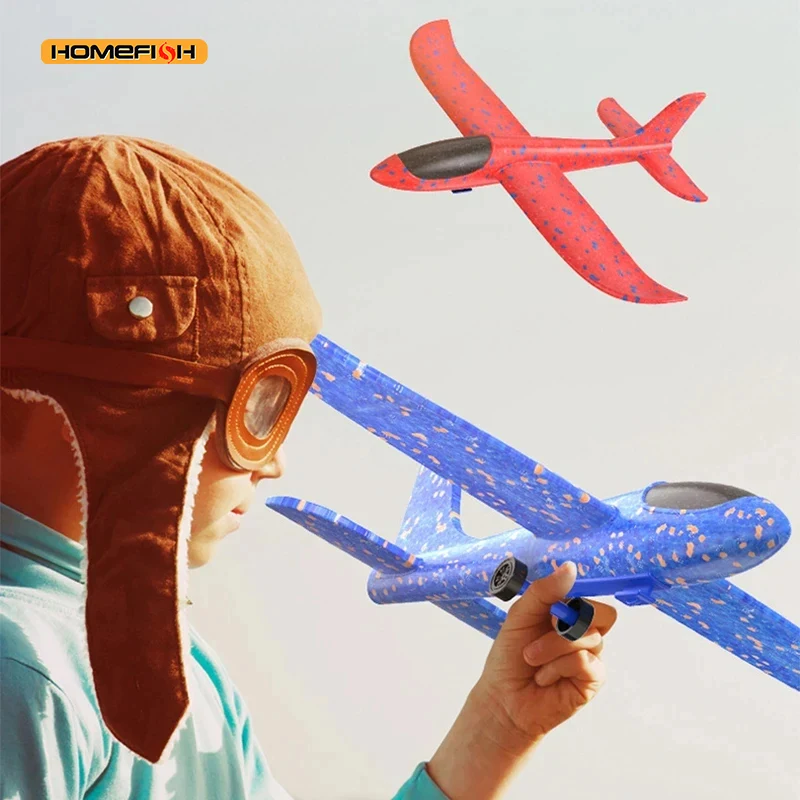 ของเล่นเครื่องบินดีดโฟมสําหรับเด็กปฏิสัมพันธ์ระหว่างพ่อแม่และลูกสวนเครื่องบินโฟมกลางแจ้ง