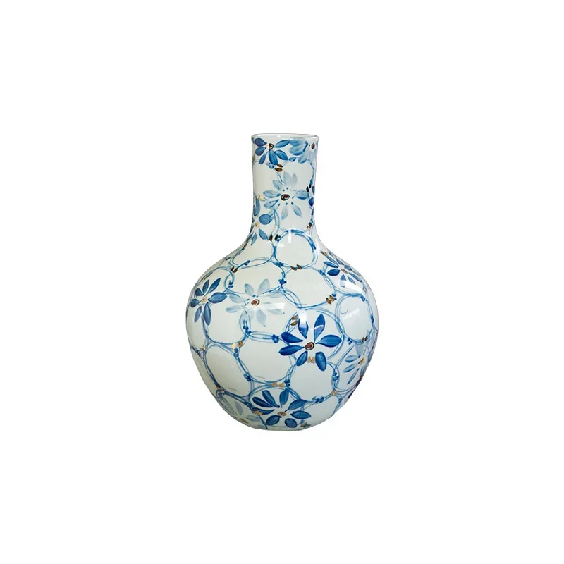 

Ceramics, pure hand painted light luxury, vase, entrance ornament, living room