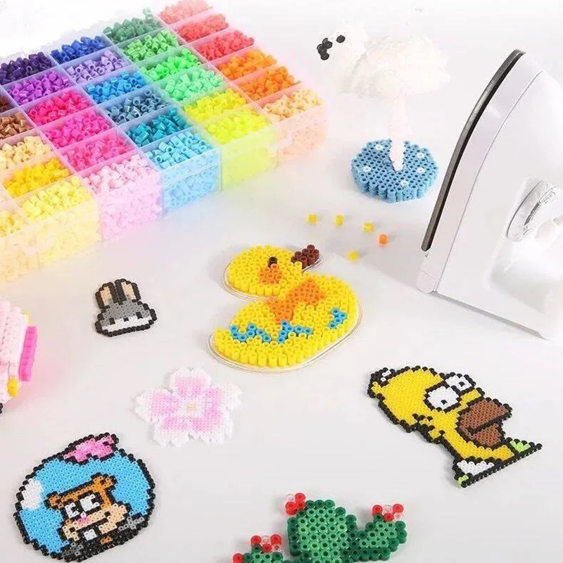 72 Colors 2.6mm Mini Hama Beads Boxed 5mm perler toys Bead Children 3D Puzzles DIY Handmaking Educational Toys Free shipping