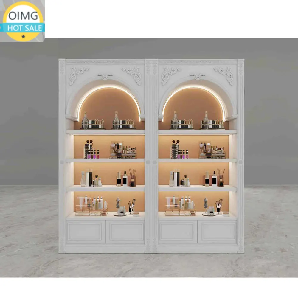 Light Luxury Display Cabinet Cosmetics Rack Beauty Salon Nail Stand Heavy Glass Door Display Cabinet Nail Polish Display Cabinet