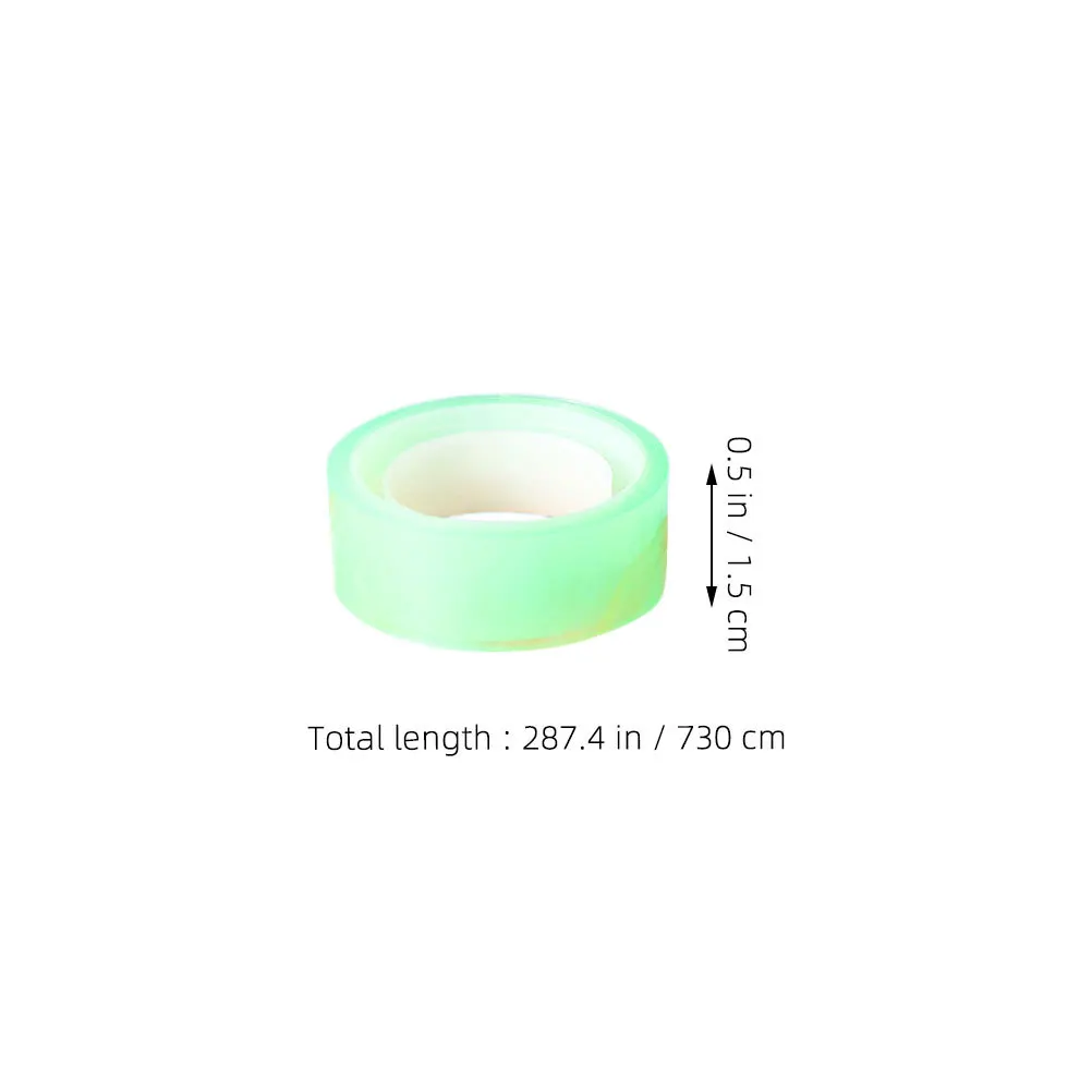 6 قطعة شريط شفاف ملون للمجلات Crafts بها بنفسك الحرف سكرابوكينغ مدرسة مكتب المنزل استخدام مشرق سهلة قطع لاصق