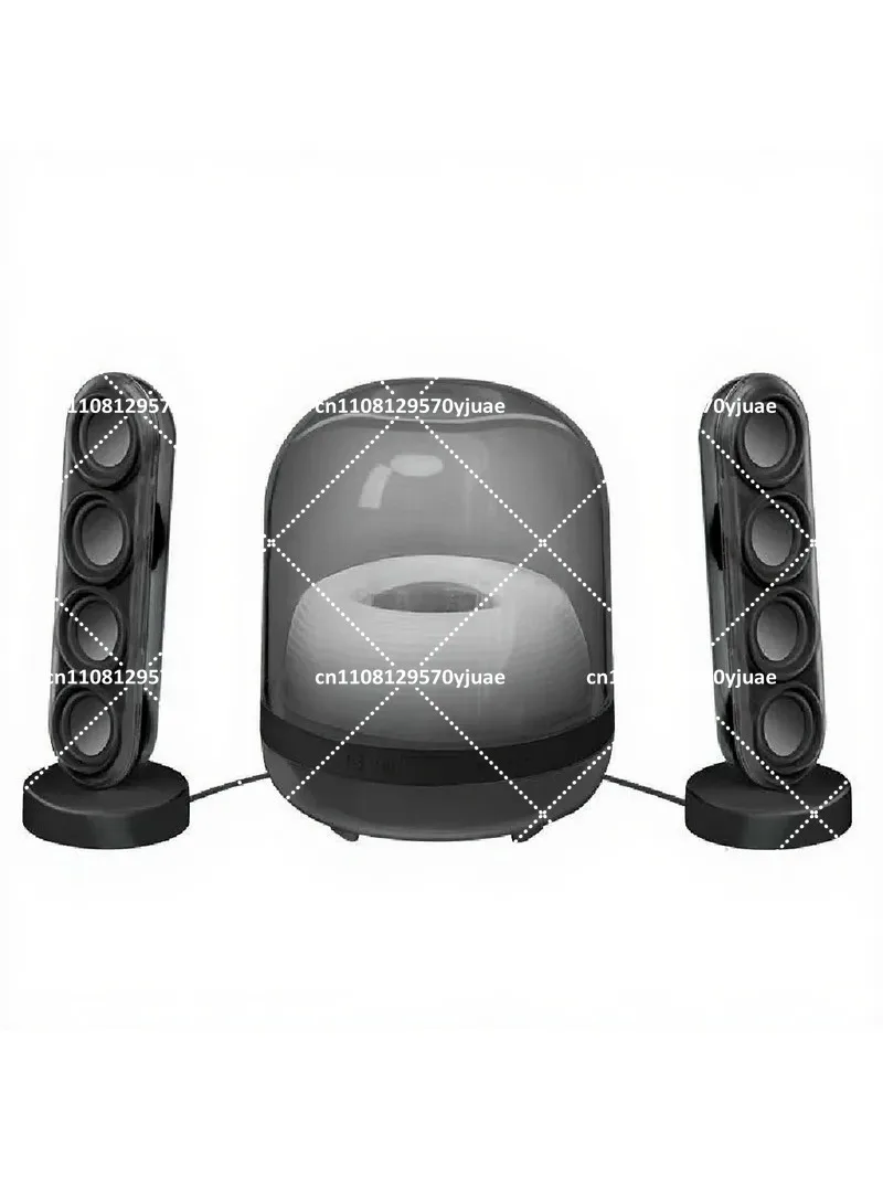 4th Generation Subwoofer Speaker, Home Desktop Wireless Computer Pair Box, Ambient Light Stereo Bluetooth