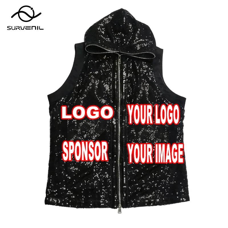 Custom Logo Boxing Robe with Zipper Hooded Fight Kickboxing Muay Thai Boxing Gown Jacket Top for Men Women Training Competition