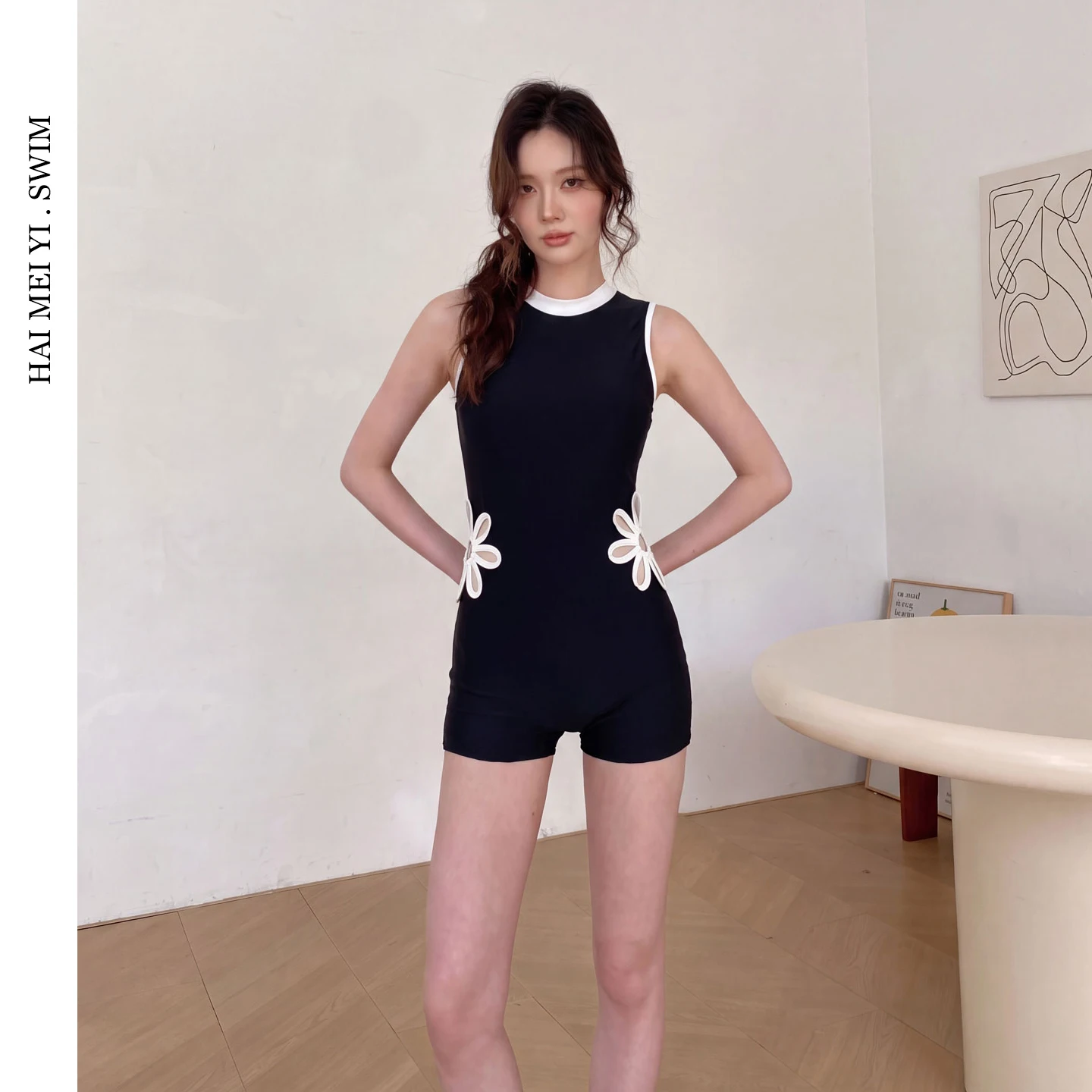 Conservative Style One-Piece Swimsuit for Women 2026 New Model Haimeiyi Thermal Vacation Swimwear Cover-Up Slimming Briefs