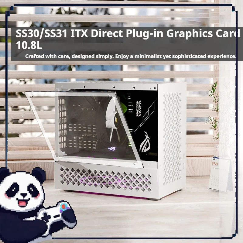 Ss31/30 Mini Itx Case Side Transparent Portable Case Support Sfx Independent Graphics Card Matx Motherboard Gaming Office Case