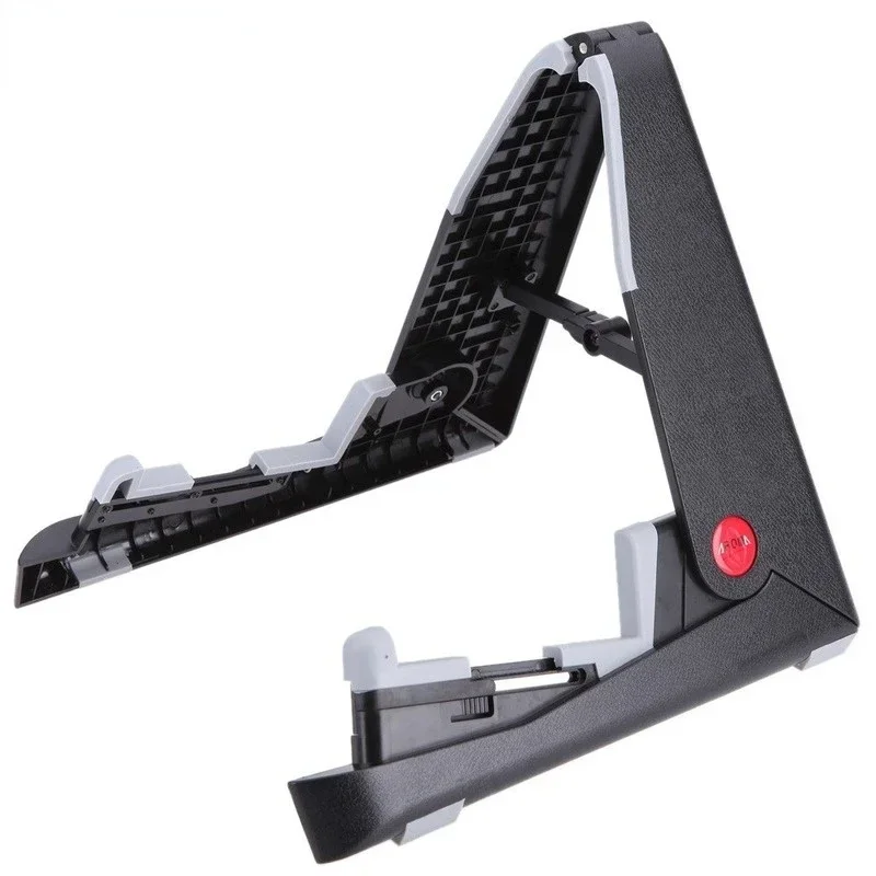 AGS-01 Foldable Stand A-frame Holder Bracket Mount for Guitar Bass Stringed Instrument Universal Compact Space-saving