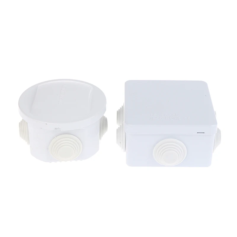 ABS Electrical Junction Box DIY Power Control Case IP65 Waterproof For Cable Wire Connection Enclosure For Indoor/Outdoor