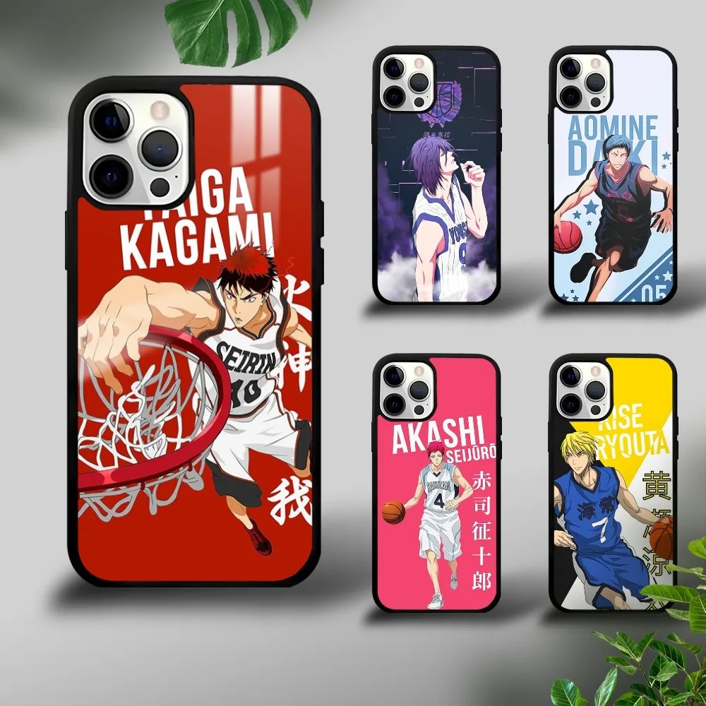 K-Kuroko B-Basketball Anime Phone Case For iPhone 16 15 14 13 12 11 Pro Xs Max Mini Plus Celulares Hard Funda