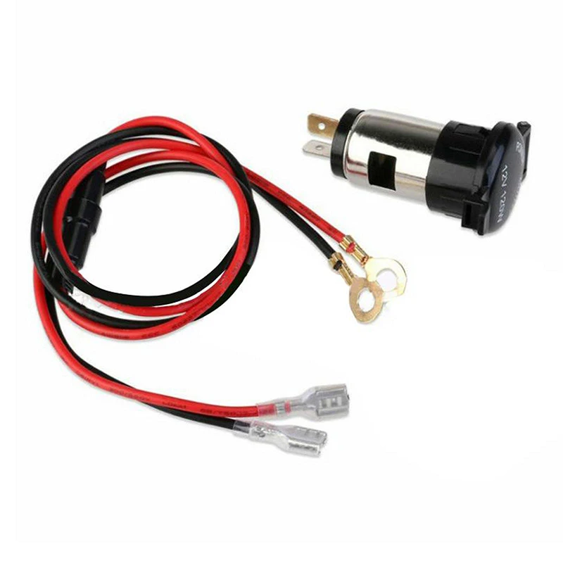 Waterproof Car Cigarette Lighter Adapter Universal Power Socket for Car Boat ATV Tractor Mower