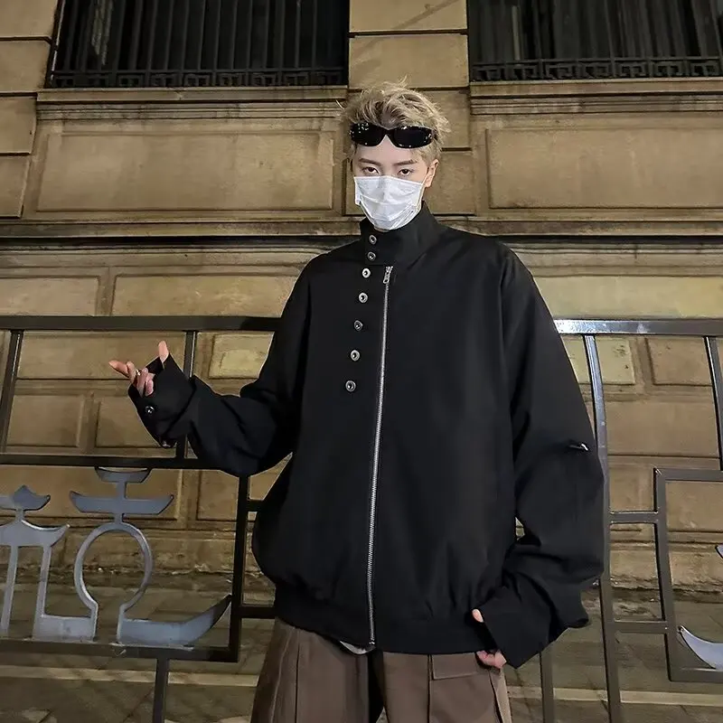 

Классический оверсайз-джат, осенне-зимняя винтажная верхняя одежда с американским воротником и несколькими пуговицами, цветная верхняя одежда в стиле хип-хоп