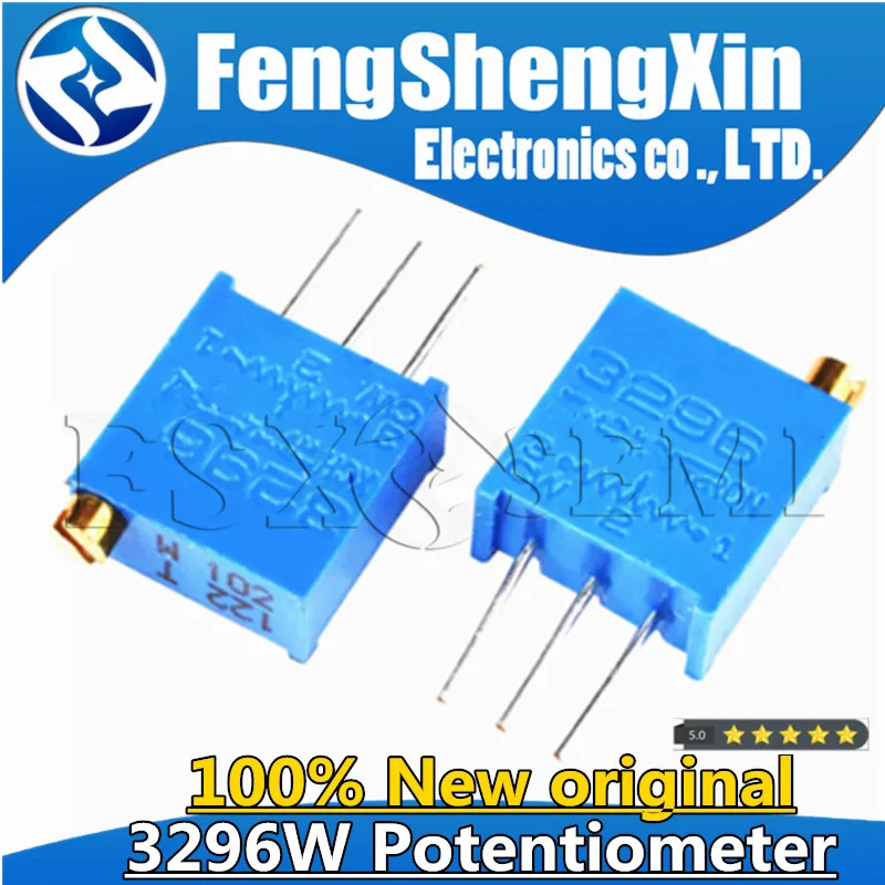 10szt 3296 3296W Potencjometr trymera 50 100 200 500 ohm 1K 2K 5K 10K 20K 50K 100K 200K 500K 1M ohm 103 100R 200R 500R