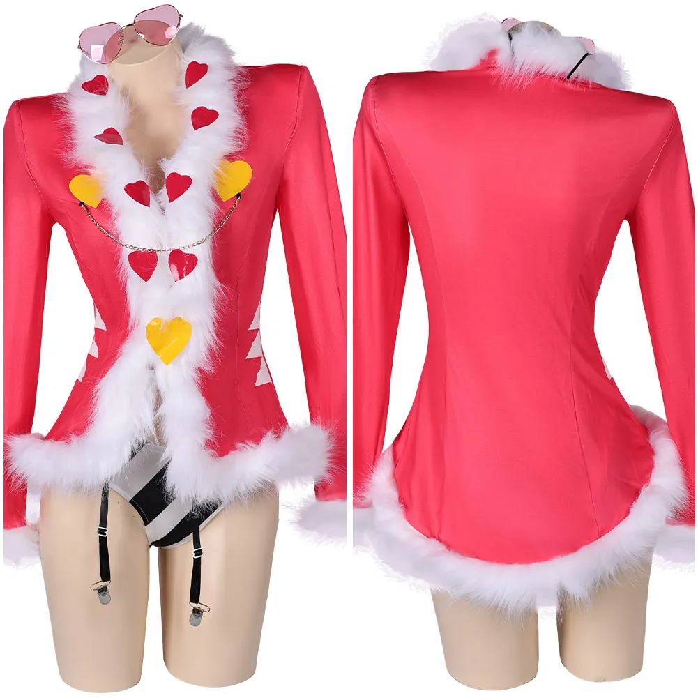 Valentino Cosplay Hazzbin Fantasia Hotel Costume Cosplay Lingerie copricapo travestimento per ragazza donna adulto Halloween Carnival Suit