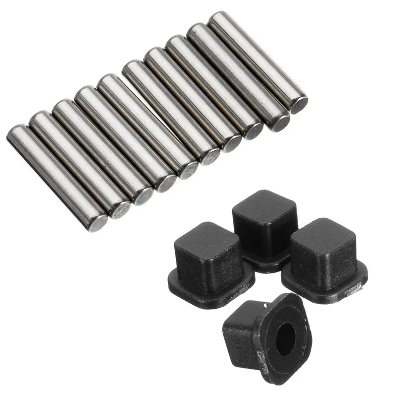 14 Pcs For JLB Racing CHEETAH 11101 J3 SPEED 1/10 RC Car Parts, 4Pcs Pin Needle Cap EB1012 & 10Pcs Pin 3X17mm PN002