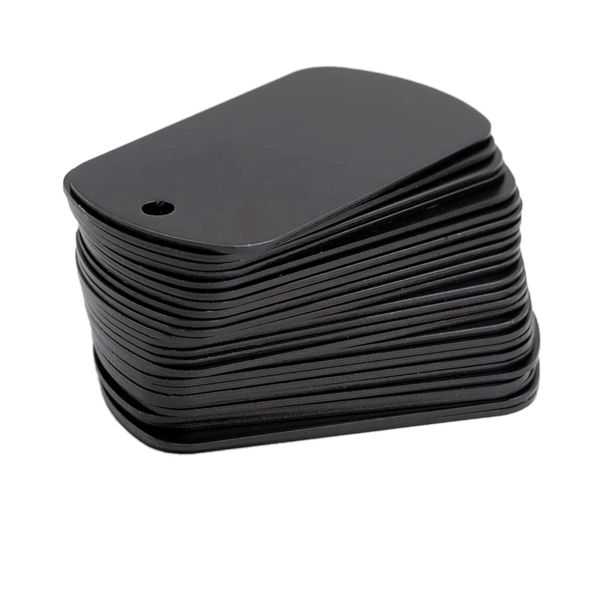 50 stuks metalen stempelen blanks zwart voor stempelen, graveren blanks aluminium stempelen blanks sleutelhanger blanco dog tag