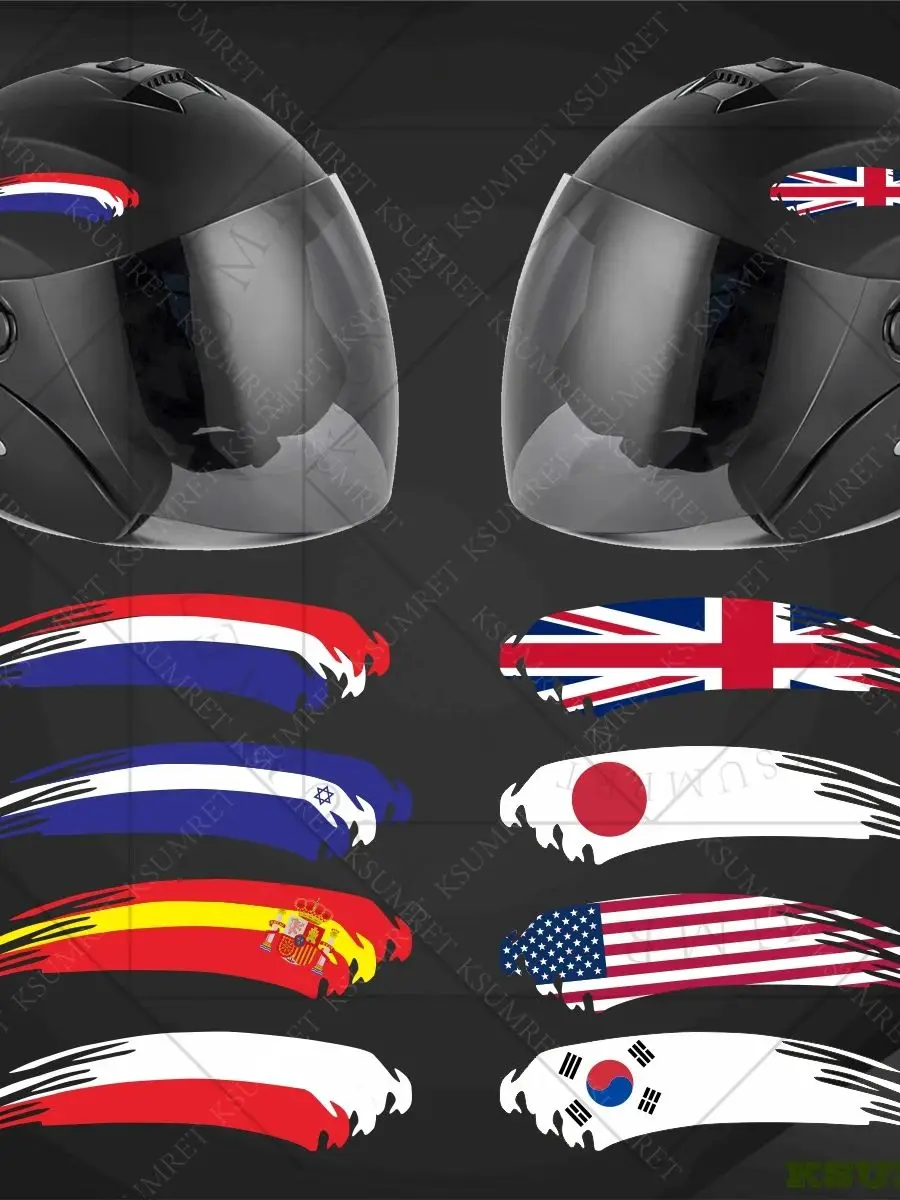 AliExpress NONE Reflective Motorcycle Stickers Decal Helmet Tank Logo Car Bike Laptop Flag Sticker For Yamaha Honda Suzuki Kawasaki Ktm