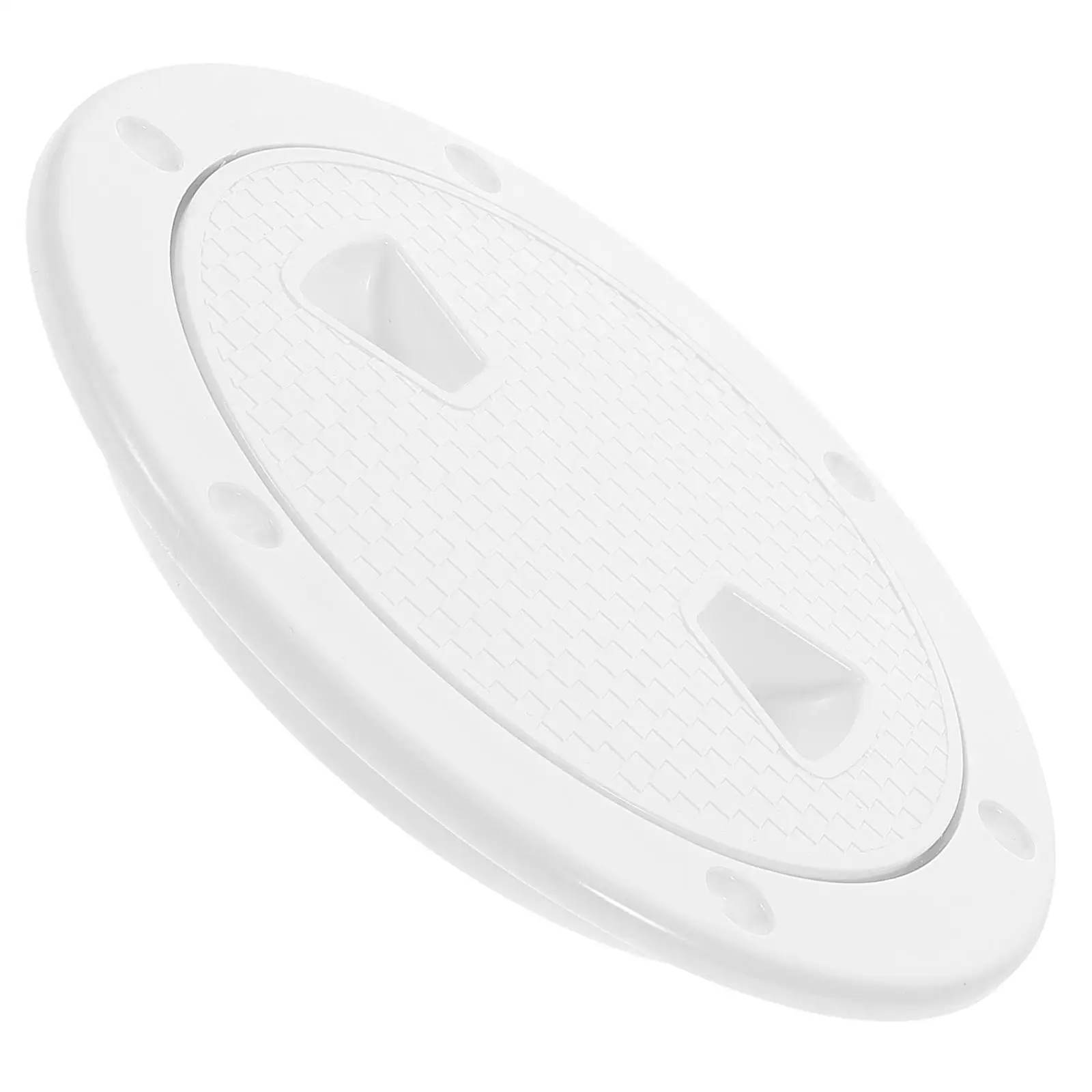 

White 4 Checking Hole Cover ABS Round Marine Hatch Seal Inspection Lid Boat Hole Plate Waterproof