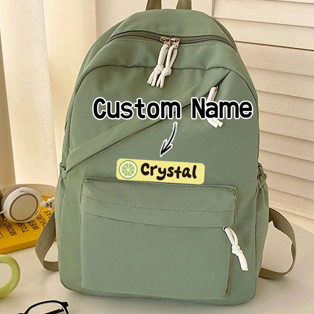 Custom lemon grapefruit Name Sticker,Transparent Waterproof Stickers for Kids,diy Name Labels for School Bag Pen Box Mug Uniform