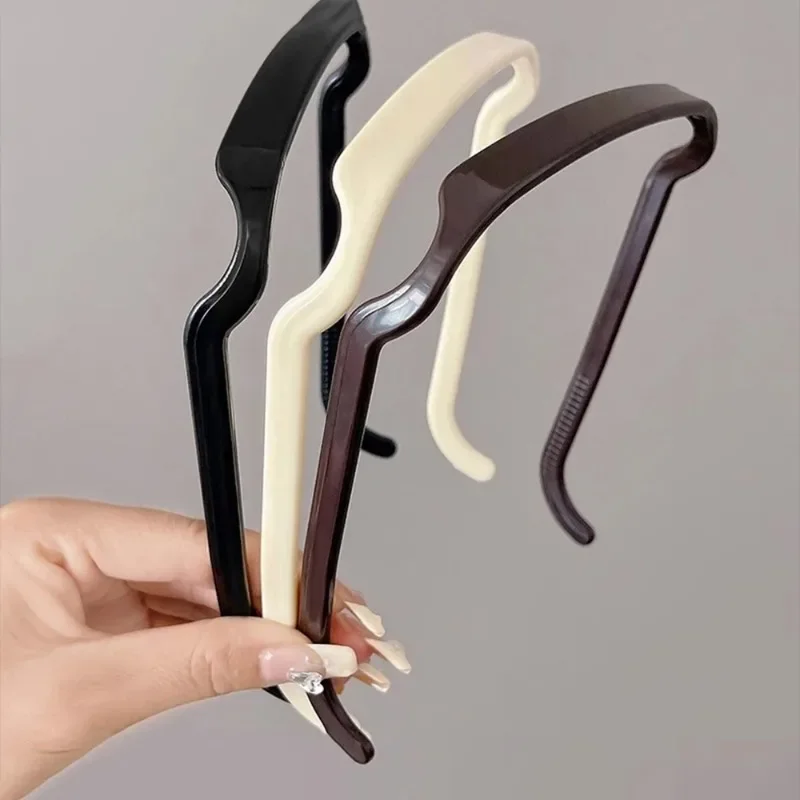 Wellenförmiges Quadratisches Brillen-Stirnband Haar-Accessoire Sonnenbrillen-Haarspange Vielseitiges Outdoor-Minimalistisches Sonnen-Haarband-Zubehör – Detail 3