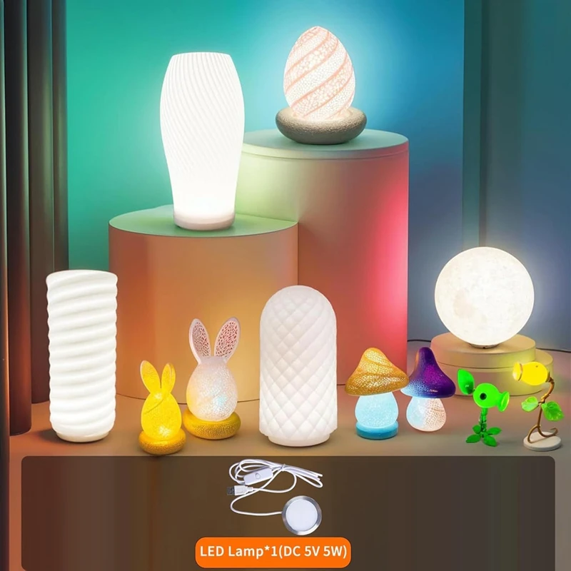 Комплект светодиодных ламп ABPQ-DIY: только аппаратные аксессуары, НЕТ 3D-печатных деталей, яркий свет, энергоэффективный индивидуальный осветительный проект
