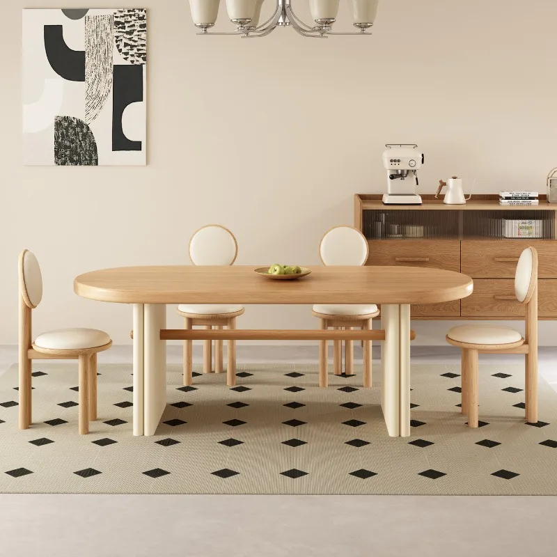Wood Coffee Dining Table Kitchen Restaurant Chairs Modern Luxury Dining Table Lounge Writing Mesas De Jantar Salon Furniture