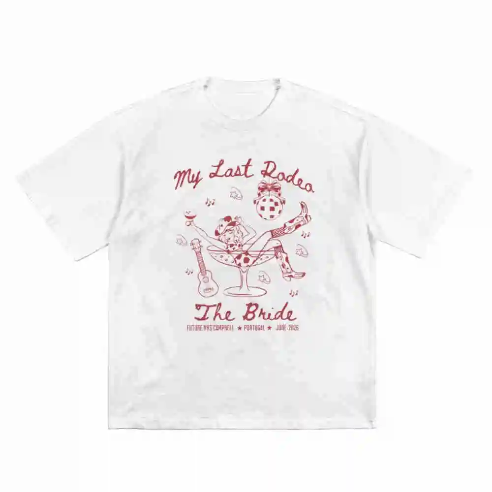 Last Rodeo Hen Party Bachelorette Short Sleeve Tee 100% Cotton T-Shirt