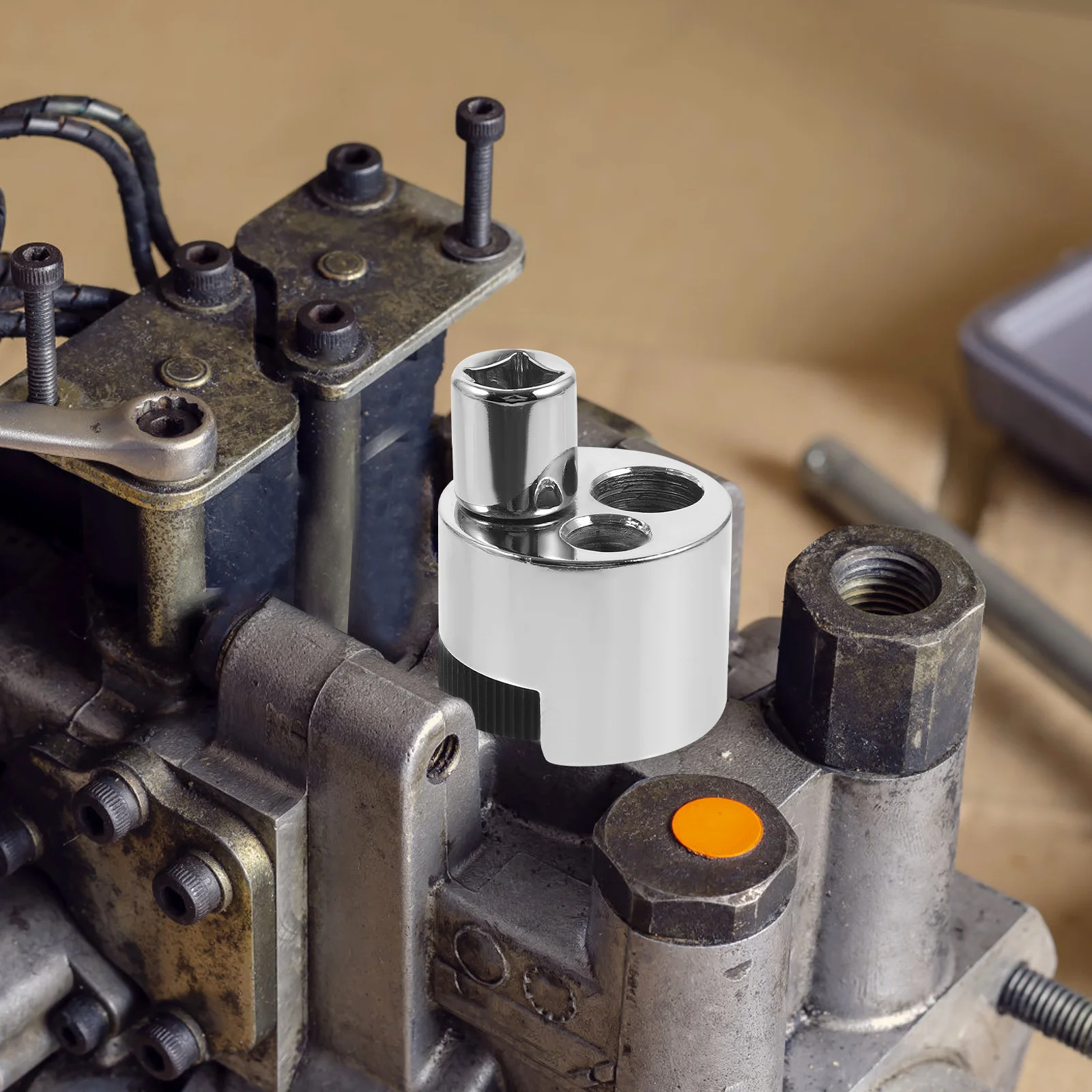 

Bolt Extractor Remover 1/2 Drive Carbon Steel Wrench Tool For Stubborn Screws Chrome Plated Knurled Grip