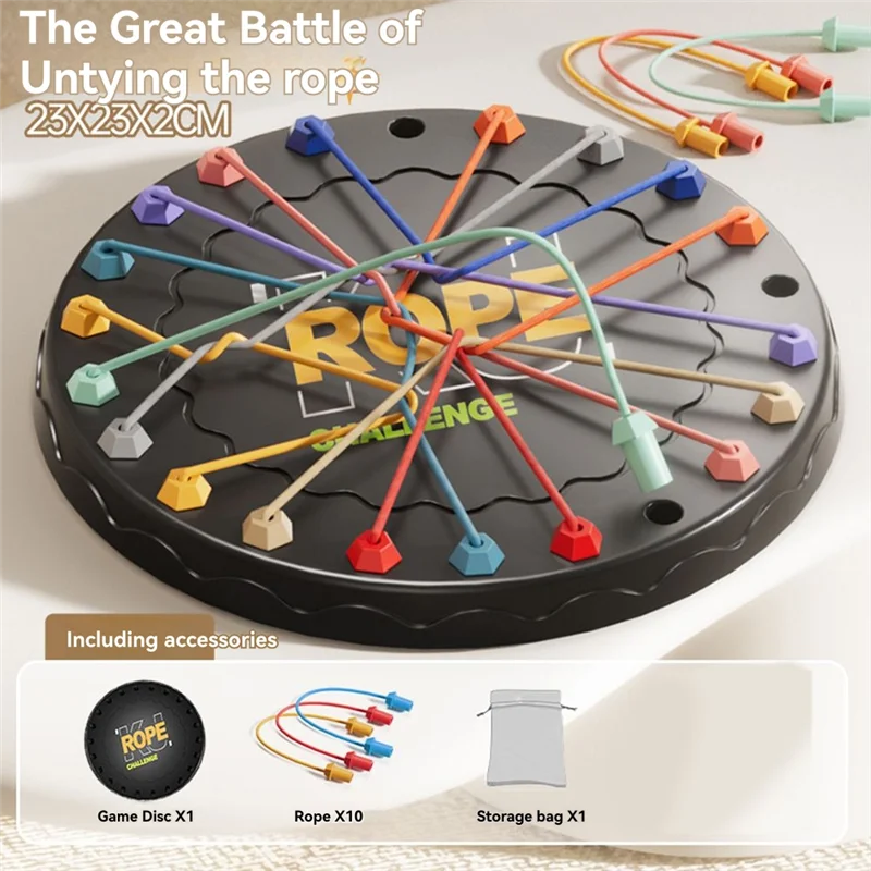 เกมกระดาน YSUN-2Xrope แก้ปมเชือก ฝึกสมอง เกมท้าทาย สร้างปฏิสัมพันธ์ระหว่างพ่อแม่ลูก